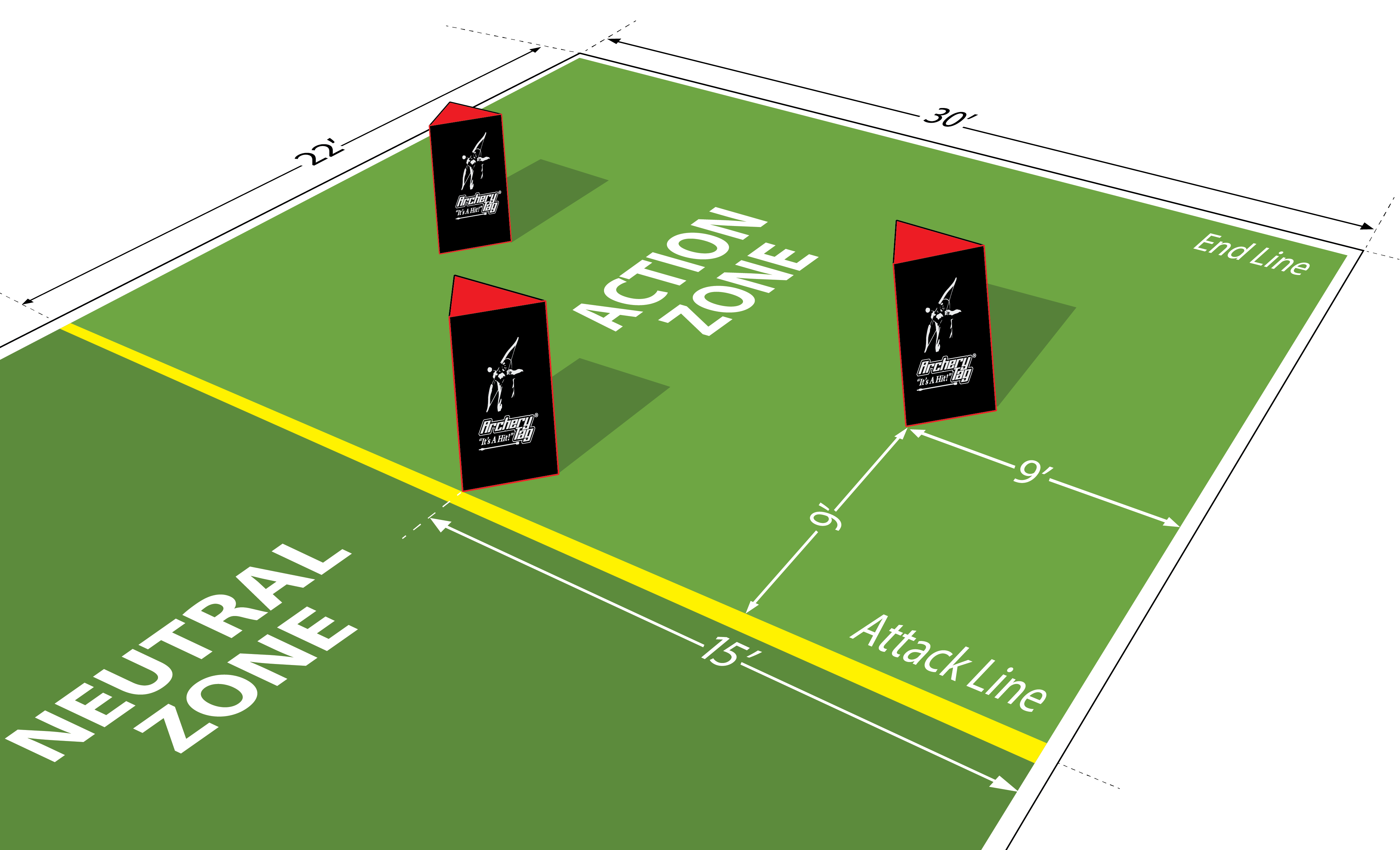 Archery Tag® Bunker Placement